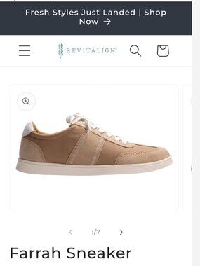 Revitalign Farrah Sneaker Shoe Suede